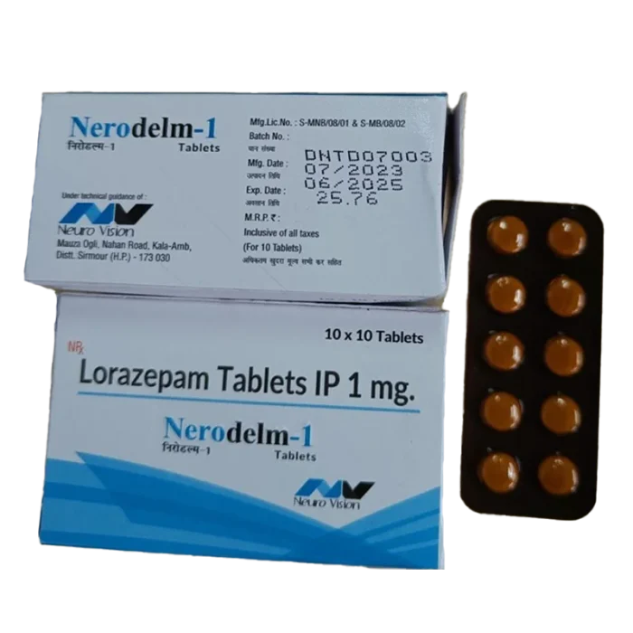 Lorazepam Tablets IP 1 mg (Nerodelm-1)